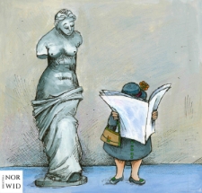 Gazeta [2] : IX Otwarty Międzynarodowy Konkurs na Rysunek Satyryczny / Anna Sokolska