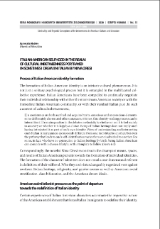 Italian-American selfhood in the realm of cultural inbetweenness portrayed in "Sometimes I Dream in Italian" by Nina Ciresi