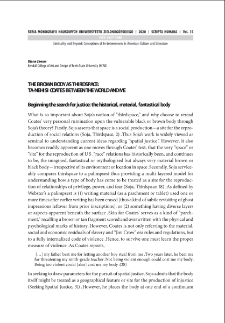 The brown body as thirdspace: Ta-Nehisi Coates "Between the World and Me"