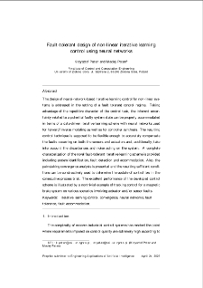 Fault-tolerant design of non-linear iterative learning control using neural networks