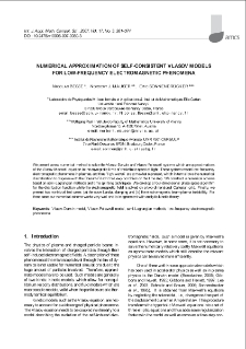 Numerical approximation of self-consistent Vlasov models for low-frequency electromagnetic phenomena