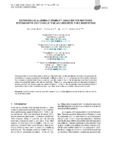 Extended Lie algebraic stability analysis for switched systems with continuous-time and discrete-time subsystems