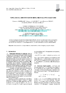 Topological derivatives for semilinear elliptic equations