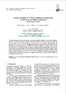 A novel interval arithmetic approach for solving differential-algebraic equations with VALENCIA-IVP