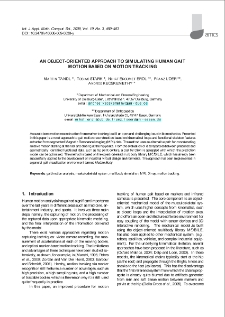 An object-oriented approach to simulating human gait motion based on motion tracking