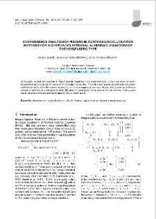 Convergence analysis of piecewise continuous collocation methods for higher index integral algebraic equations of the Hessenberg type