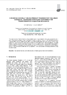 A modified convolution and product theorem for the linear canonical transform derived by representation transformation in quantum mechanics