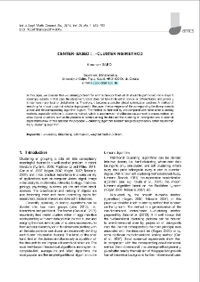 Center-based l1-clustering method