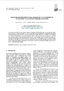 Tracking an omnidirectional evader with a differential drive robot at a bounded variable distance