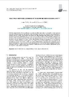 Multiple-instance learning with pairwise instance similarity