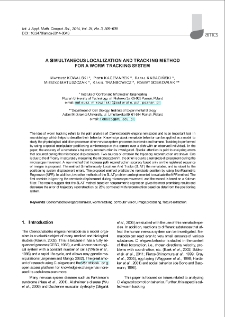 A simultaneous localization and tracking method for a worm tracking system