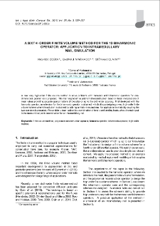 A sixth-order finite volume method for the 1D biharmonic operator: Application to intramedullary nail simulation