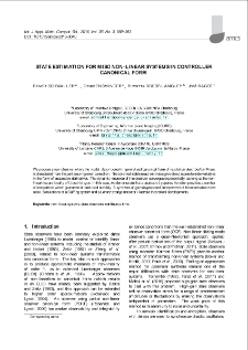 State estimation for MISO non-linear systems in controller canonical form
