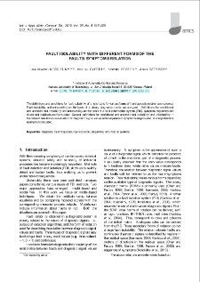 Fault isolability with different forms of the faults-symptoms relation