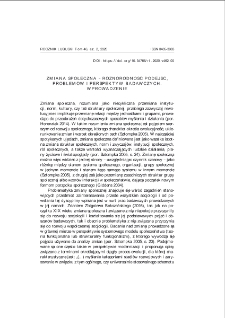 Zmiana społeczna - różnorodność podejść, problemów i perspektyw badawczych. Wprowadzenie