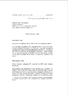 Pedagogika 2050 = Pedagogy 2050