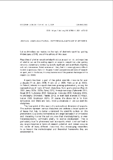 Social and cultural determinants of e-sports