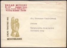 Dni Zielonej Góry. Winobranie [1974 r.]: [koperta]