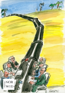 Nafta i gaz [1] : X Otwarty Międzynarodowy Konkurs na Rysunek Satyryczny / Slobodan Obradović