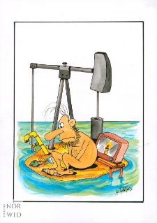 Nafta i gaz [2] : X Otwarty Międzynarodowy Konkurs na Rysunek Satyryczny / Tadeusz Krotos