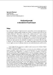 Niedyrektywność w doradztwie filozoficznym = Non-directivity in philosophical counseling