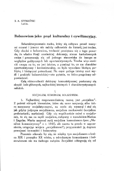 Bolszewizm jako prąd kulturalny i cywilizacyjny