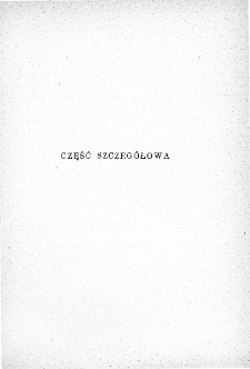 Część szczegółowa