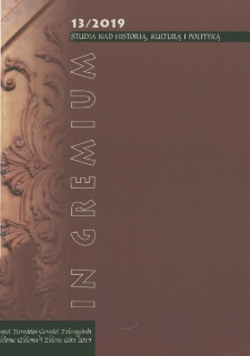 In Gremium : studia nad historią, kulturą i polityką, tom 13