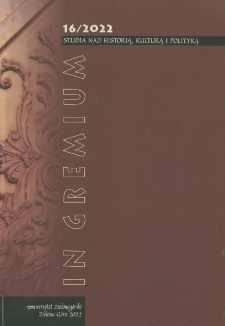 In Gremium : studia nad historią, kulturą i polityką, tom 16