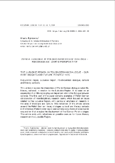Ziemia Lubuska w polsko-niemieckim dialogu - rekonesans i zarys perspektyw = The Lubuskie Region in Polish-German dialogue - current insights and future perspectives