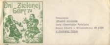 Dni Zielonej Góry 78: [koperta, papier okolicznościowy]