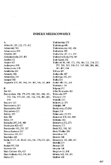 Kresy w czerwieni 1939: agresja Związku Sowieckiego na Polskę - indeks miejscowości