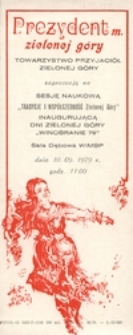 Dni Zielonej Góry '79: [zaproszenia]