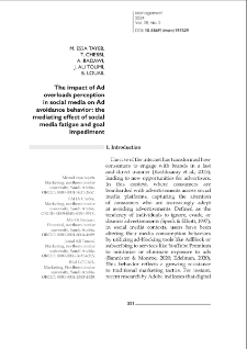 The impact of Ad overloads perception in social media on Ad avoidance behavior: the mediating effect of social media fatigue and goal impediment