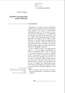 ChatGPT and responsible student education