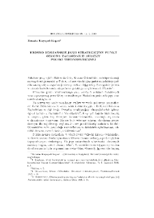 Krosno Odrzańskie jako strategiczny punkt obrony zachodnich rubieży Polski Średniowiecznej = Krosno Odrzańskie as a strategic defence point of Polish medieval western frontiers