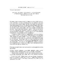 Związki polskiej socjologii wychowania z pedagogiką światową w ostatnim trzydziestoleciu = The connections of Polish sociology of education and world pedagogy in the last 30 years