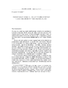Paradygmat wielkiej dialektycznej syntezy i jego obecność w polskiej socjologii = Paradigm of great dialectical synthesis and its presence in Polish sociology