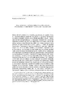 Raz jeszcze o społecznej roli młodego pokolenia. Konteksty lokalne i globalne = Social Role of the Young Generation - Local and Global Contexts
