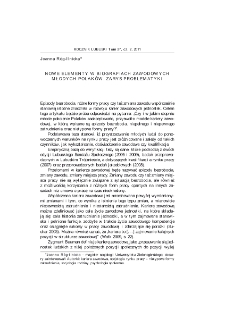 Nowe elementy w biografiach zawodowych młodych Polaków. Zarys problematyki = New Elements in Professional Biographies of Young Poles - Outline