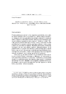 Nowe elementy stylu życia pokolenia młodych. Przykład internetowej społeczności Motylków = The New Elements of a Lifestyle of Young Generation. The Example of the Internet Community "Motylki" ("Butterflies")