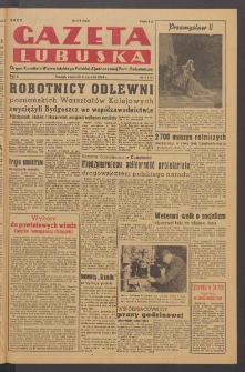 Gazeta Lubuska : organ Komitetu Wojewódzkiego Polskiej Zjednoczonej Partii Robotniczej R. II Nr 4 (6 stycznia 1949). - Wyd. ABCDDE