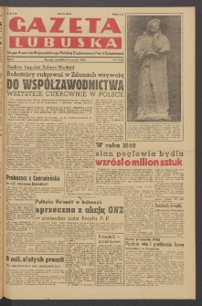Gazeta Lubuska : organ Komitetu Wojew&oacute;dzkiego Polskiej Zjednoczonej Partii Robotniczej R. II Nr 7 (9 stycznia 1949). - Wyd. ABCD
