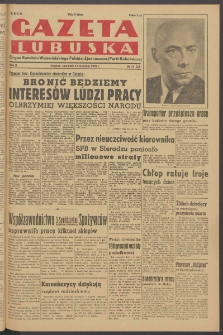 Gazeta Lubuska : organ Komitetu Wojew&oacute;dzkiego Polskiej Zjednoczonej Partii Robotniczej R. II Nr 11 (13 stycznia 1949). - Wyd. ABCD