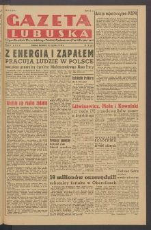 Gazeta Lubuska : organ Komitetu Wojew&oacute;dzkiego Polskiej Zjednoczonej Partii Robotniczej R. II Nr 14 (16 stycznia 1949). - Wyd. ABCD