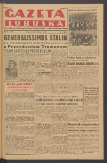 Gazeta Lubuska : organ Komitetu Wojew&oacute;dzkiego Polskiej Zjednoczonej Partii Robotniczej R. II Nr 31 (1 lutego 1949). - Wyd. ABC