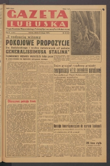 Gazeta Lubuska : organ Komitetu Wojew&oacute;dzkiego Polskiej Zjednoczonej Partii Robotniczej R. II Nr 42 (12 lutego 1949). - Wyd. ABC