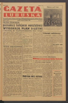 Gazeta Lubuska : organ Komitetu Wojew&oacute;dzkiego Polskiej Zjednoczonej Partii Robotniczej R. II Nr 45 (15 lutego 1949). - Wyd. ABC