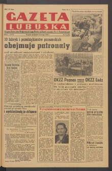 Gazeta Lubuska : organ Komitetu Wojew&oacute;dzkiego Polskiej Zjednoczonej Partii Robotniczej R. II Nr 50 (20 lutego 1949). - Wyd. ABC