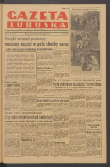 Gazeta Lubuska : organ Komitetu Wojew&oacute;dzkiego Polskiej Zjednoczonej Partii Robotniczej R. II Nr 58 (28 lutego 1949). - Wyd. ABCD